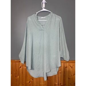 Lush Sheer Over Top Xlg Green‎ Polka Dot
